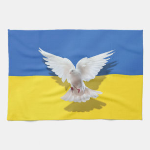 Ukraine Serviette de cuisine Dove de la paix - Lib