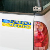 Ukraine Sticker drapeau pour la liberté cardiaque  (Sur camion)