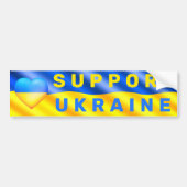 Ukraine Sticker drapeau pour la liberté cardiaque  (Devant)