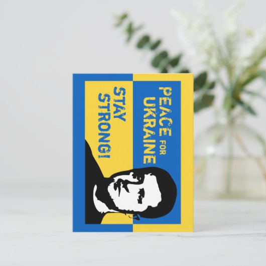 Ukraine – stoppt den sinnlosen Krieg! Briefkaart (Staand voorkant)