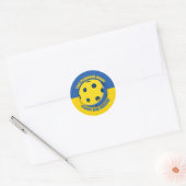 Ukraine Support Ronde Sticker (Envelop)