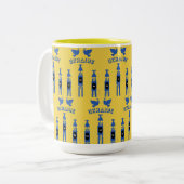 Ukraine Tracteurs Et Réservoirs Latte Mug (Devant gauche)