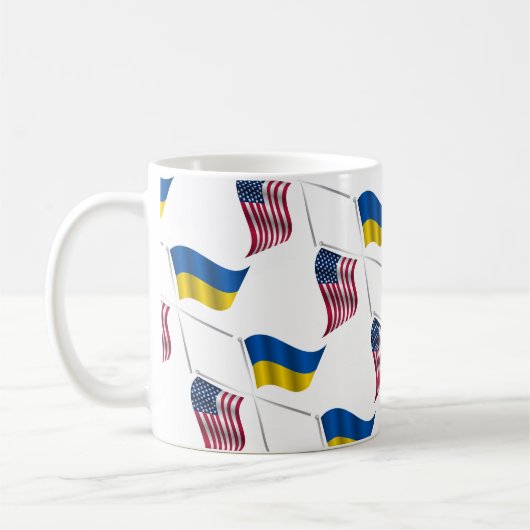 UKRAINE USA Coffee Mug (Gauche)