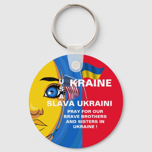 UKRAINE USA SLEUTELHANGER (Voorkant)