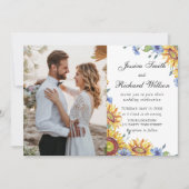 Ukraine Watercolor Mariage PHOTO Invitation (Devant)