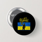 Ukraine Wolverines Ronde Button 5,7 Cm (Voorkant /achterkant)