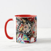 Ukrainian Easter Eggs, ornate and colorful, Mug (Gauche)