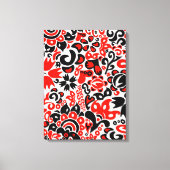 Ukrainian ethnic folk art floral pattern absrtact  canvas afdruk (Voorkant)