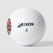 Ukrainian ethnic folk art floral pattern absrtact  golfballen (Logo)
