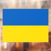 Ukrainian flag. Supporting Ukraine Raamsticker (Vel 2)