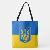 Ukrainian flag with coat of arms draagtas (Voorkant)
