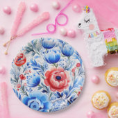 Ukrainian folk art pattern papieren bordje (Feest)