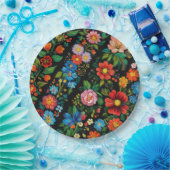 Ukrainian folk art pattern papieren bordje (Feest)