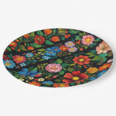 Ukrainian folk art pattern papieren bordje (Gekanteld)