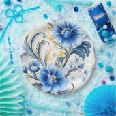 Ukrainian folk art pattern papieren bordje (Feest)