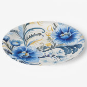 Ukrainian folk art pattern papieren bordje (Gekanteld)