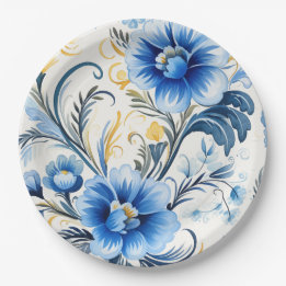 Ukrainian folk art pattern papieren bordje