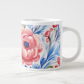 Ukrainian folk art pattern X-Large Coffee Mug Extra Grote Beker (Rechts)