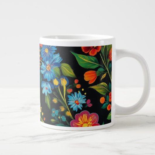 Ukrainian folk art pattern X-Large Mug  (Droite)