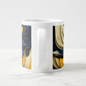 Ukrainian motifs blue and yellow X-Large Mug (Dos)