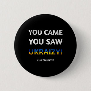 Ukraizy Oekraine Impeach Trump #impeachment Voorzi Ronde Button 5,7 Cm