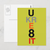 UKRE8IT (You Creëer It)-Briefkaart Briefkaart (Voorkant / Achterkant)