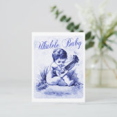 Ukulele Baby Briefkaart (Staand voorkant)