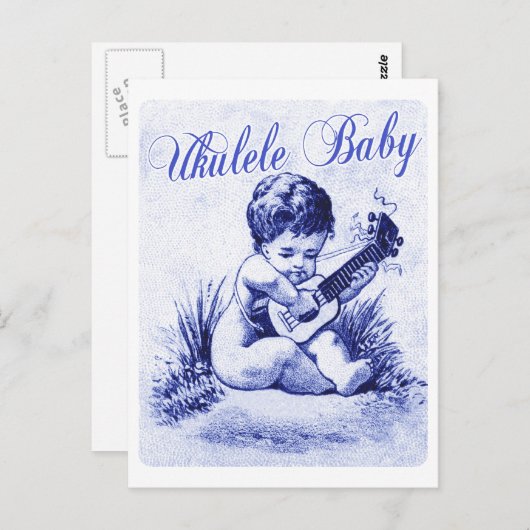 Ukulele Baby Briefkaart (Voorkant / Achterkant)