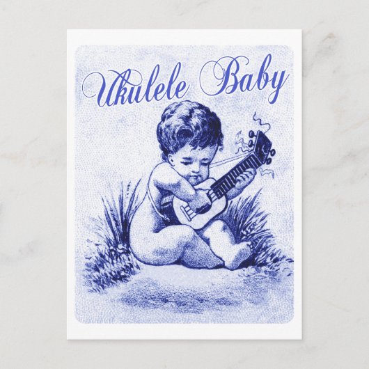 Ukulele Baby Briefkaart (Voorkant)