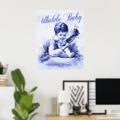 Ukulele Baby Poster (Thuiskantoor)