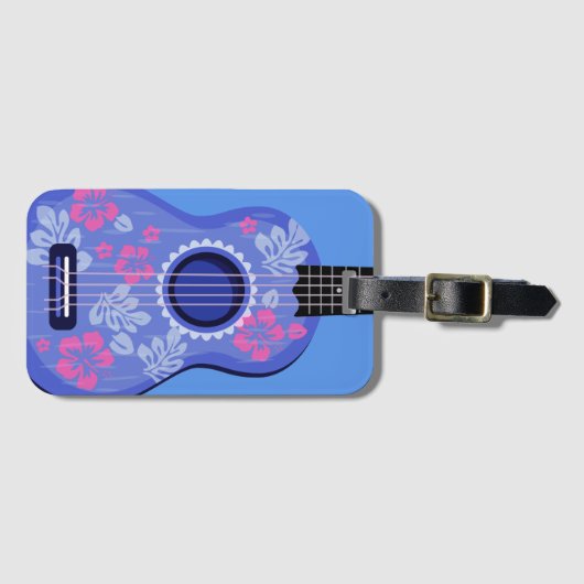 Ukulele Bagagelabel (Voorkant (horizontaal))