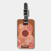 Ukulele bagagelabel van de douanetekst (Voorkant verticaal)