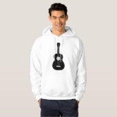Ukulele - Black Hoodie (Voorkant volledig)