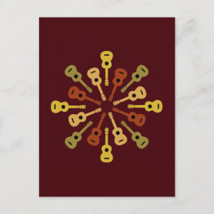 Ukulele briefkaart, pas aan briefkaart