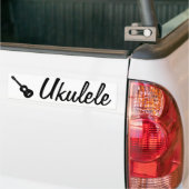 ukulele bumpersticker (Op Truck)