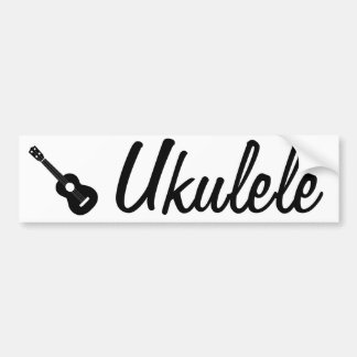 ukulele bumpersticker