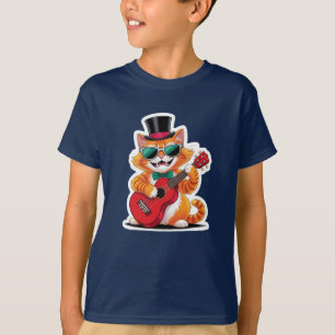 Ukulele Cat Serenade T-shirt