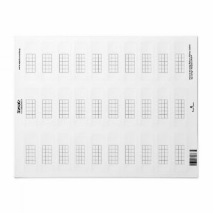 Ukulele Chord Chart 5-Fret Grey Sjabloon Stickers