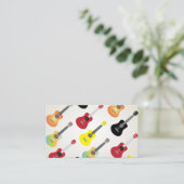 Ukulele Colorful Pattern Uke Artist Visitekaartje (Staand voorkant)