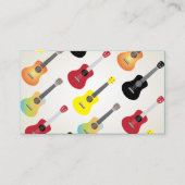 Ukulele Colorful Pattern Uke Artist Visitekaartje (Voorkant)