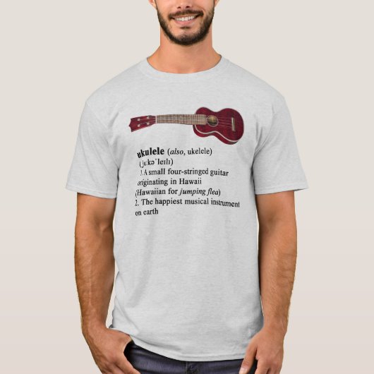 Ukulele defined t-shirt (Voorkant)