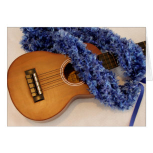 Ukulele en Blue Lei