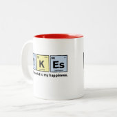 Ukulélé et tasse drôles de la Science (Devant gauche)