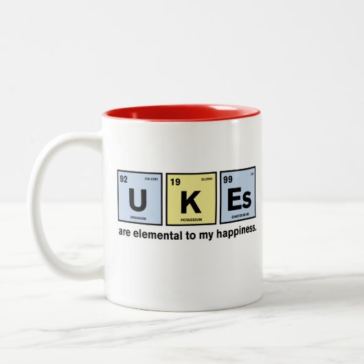 Ukulélé et tasse drôles de la Science (Gauche)