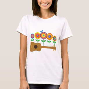 Ukulele Flowers T-shirt