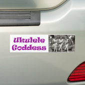 Ukulele Goddess Bumpersticker (Op auto)