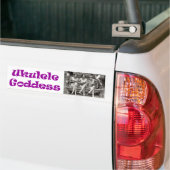 Ukulele Goddess Bumpersticker (Op Truck)