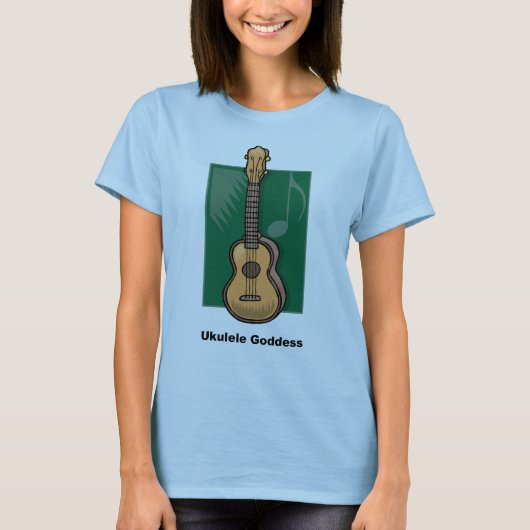 Ukulele Goddess T-shirt (Voorkant)