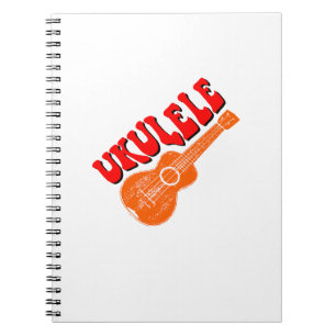 Ukulele Groovy Text Art Notitieboek