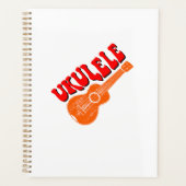 Ukulele Groovy Text Art Planner (Voorkant)